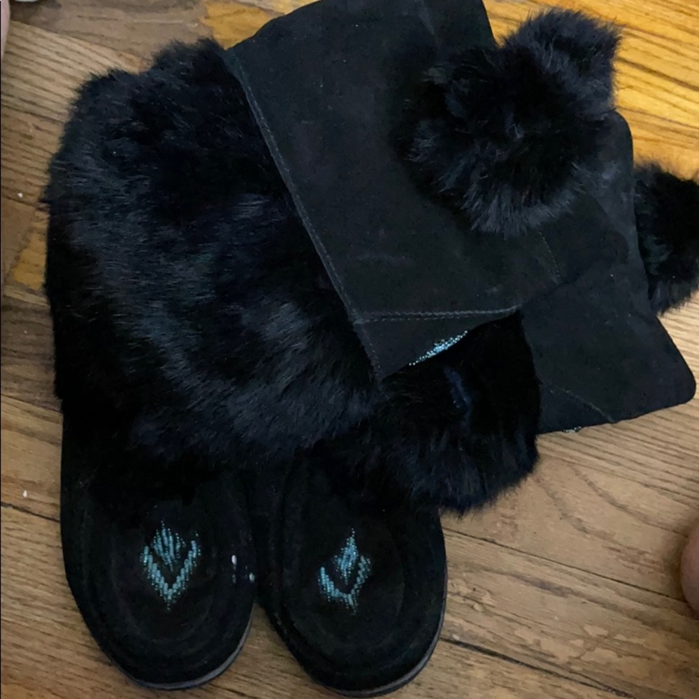 Size 38 Muks Black Boots